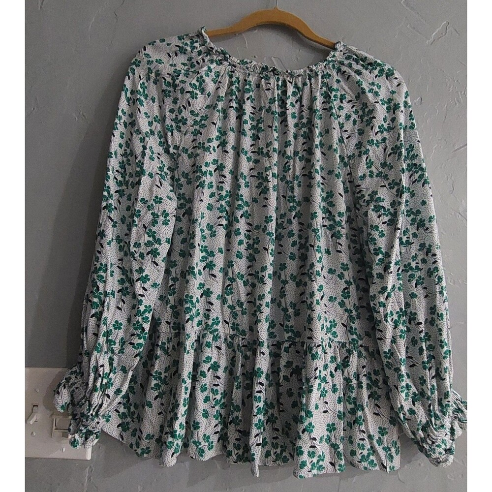 Loft Tops Blouse Women's L, 100% Rayón, 20 Inch Of Armp To Armp - Picture 4 of 11